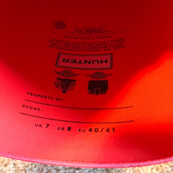 Hunter tall boots hyper Pink neon pink matte 9 - Picture 6 of 7